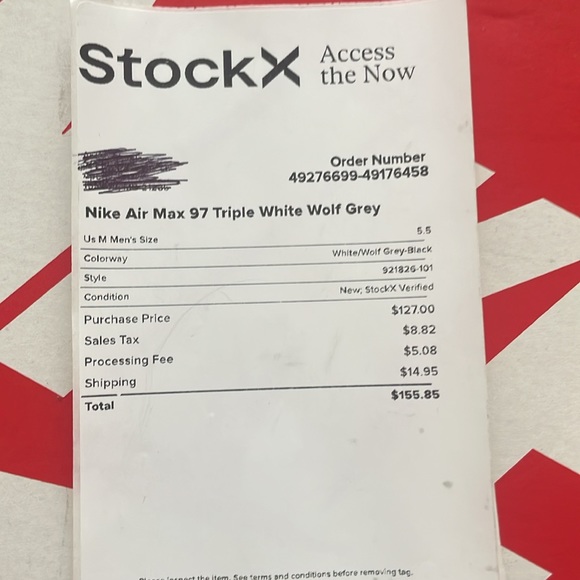 Nike Air Max 97 Triple White Wolf Grey - Picture 6 of 7